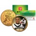 REGGIE BUSH Colorized Louisiana Statehood US Quarter 24K Gold Plated Coin ROOKIE - Officially Licensed