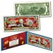 2020 Chinese New Year * YEAR OF THE RAT * POLYCHROMATIC 8 COLORIZED RAT’S Genuine Legal Tender U.S. $2 BILL - $2 Lucky Money with Blue Folio