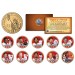 2007 BOSTON RED SOX CHAMPIONS Presidential $1 Dollar U.S. Colorized 10-Coin Set - Officially Licensed