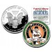 CAL RIPKEN JR 2001 American Silver Eagle Dollar 1 oz Colorized Coin RETIREMENT - Officially Licensed