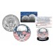 SKULL Genuine Legal Tender JFK Kennedy Half Dollar U.S. Coin - Sunglasses US Flag