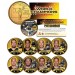 PITTSBURGH STEELERS - 6-Time Champions - State Quarters 9-Coin Set 24K Gold Plated - Officially Licensed