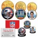 SUPER BOWL 53 NFL CHAMPIONS New England Patriots 3-Coin 24K Gold Plated U.S. Set - TOM BRADY