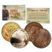 1912 TITANIC - 100th Anniversary - 2-Coin Set 24K JFK Half Dollar & 1912 UK Penny