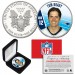 TOM BRADY New England Patriots FIELD NFL 1 oz PURE SILVER AMERICAN U.S. EAGLE in Deluxe Black Felt Coin Display Gift Box