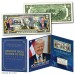 President DONALD TRUMP & VP MIKE PENCE OFFICIAL PORTRAITS Genuine U.S. $2 Bill with 8x10 Photo in Large Collectors Folio Display 