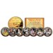 DALE EARNHARDT - 7-Time Champ - 24K Gold Plated North Carolina Quarters US 7-Coin Set - Officially Licensed