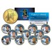 2009 YANKEE STADIUM INAUGURAL SEASON Quarters 11-Coin Team Set 24K Gold Plated - WORLD SERIES CHAMPIONS - Derek Jeter
