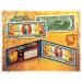 2016 Chinese New Year - YEAR OF THE MONKEY - Gold Hologram Legal Tender U.S. $2 BILL - $2 Lucky Money - With Blue Folio